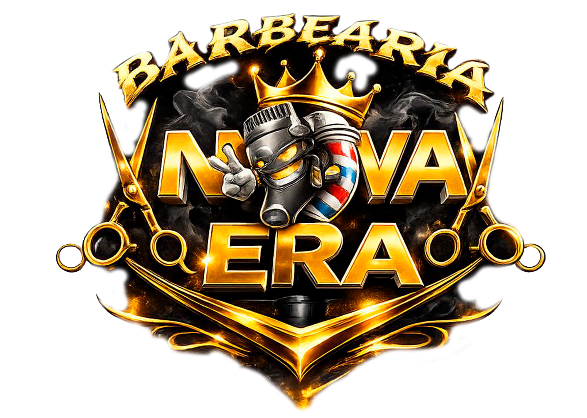 Logo da Barbearia Nova Era